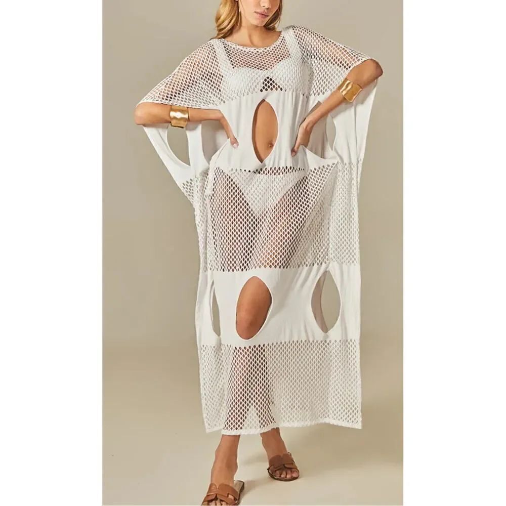 Empress Brasil White Nikki Tunic Cover Up O/S
